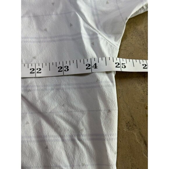 Men's Under Armour Loose Fit Logo Shirt Light Gray White Sz L - Picture 7 of 8